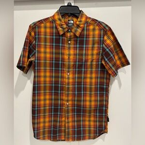 The North Face Men's Vibrant Plaid Shirt - Orange, Blue, Brown